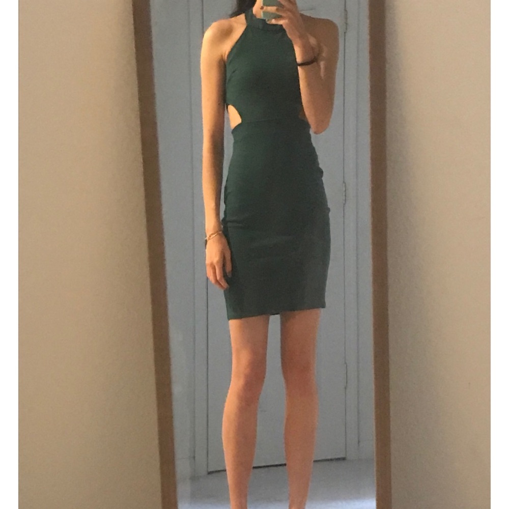 Forest Green Mini Dress